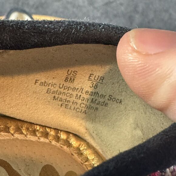 Sam Edelman Size 8 M Felicia Embroidered Aztec Ballet Flat Preppy Classic - Picture 6 of 6